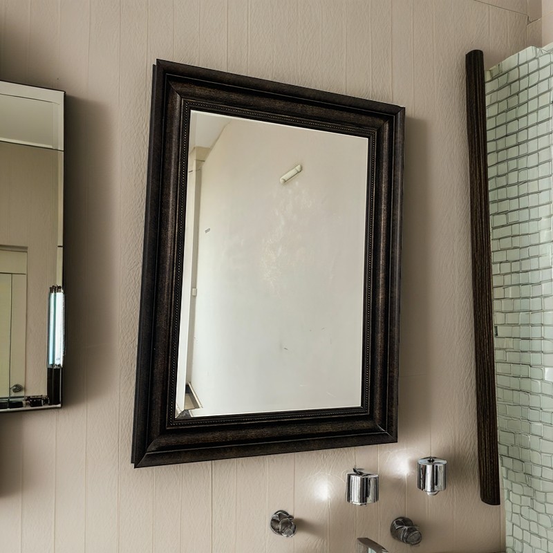  Art Accent Bronze Rectangle Accent Bronze Framed Wall Mirror DZ FM (1)